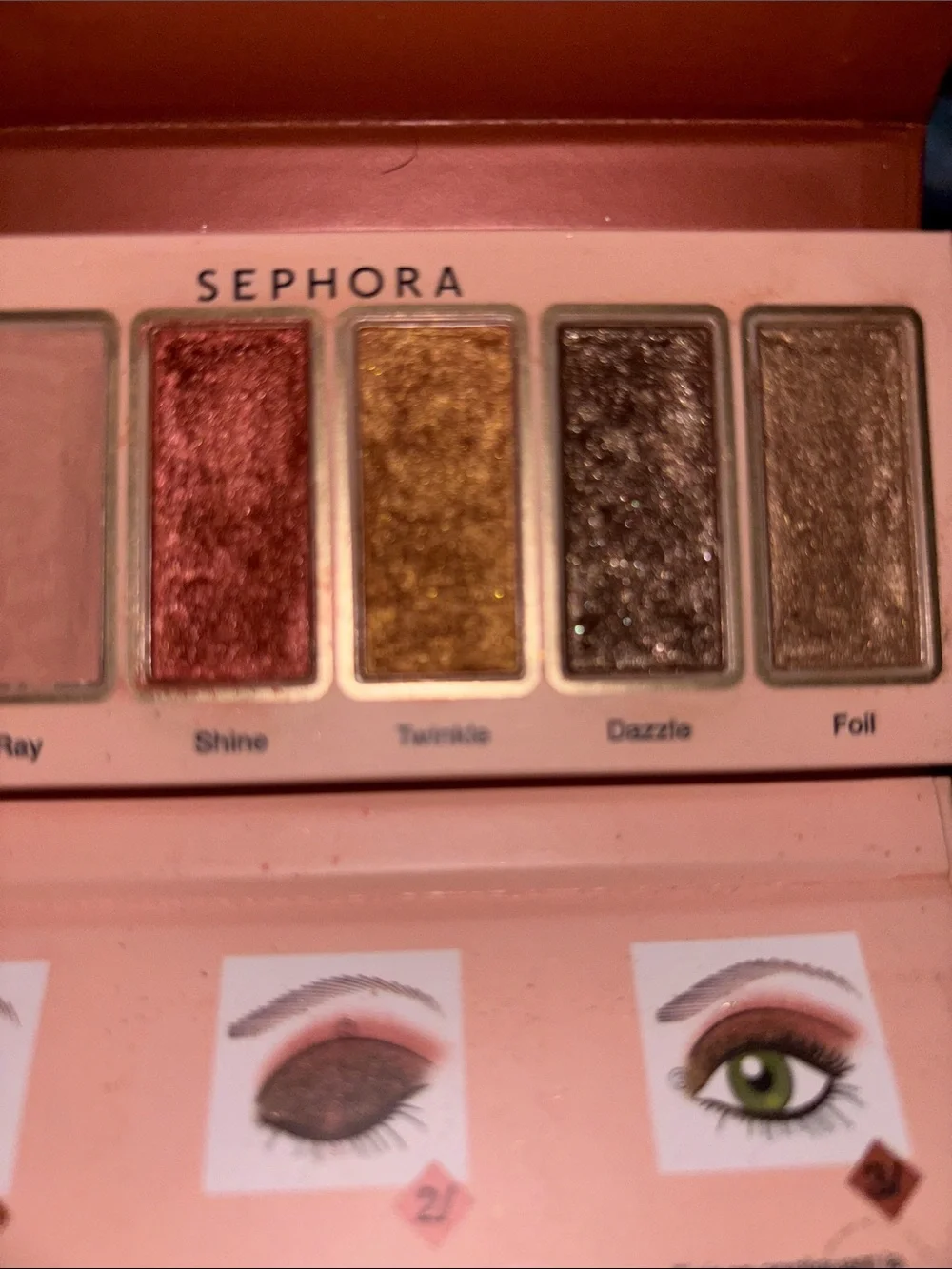 Sephora Six-Shade Eyeshadow Palette — Copper, Gold & Taupe Neutrals